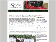 Tablet Screenshot of kardiaequestrian.com